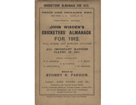 WISDEN CRICKETERS