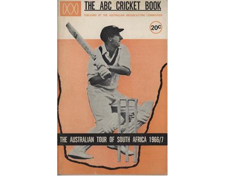 ABC CRICKET BOOK: AUSTRALIAN TOUR OF SOUTH AFRICA 1966-67