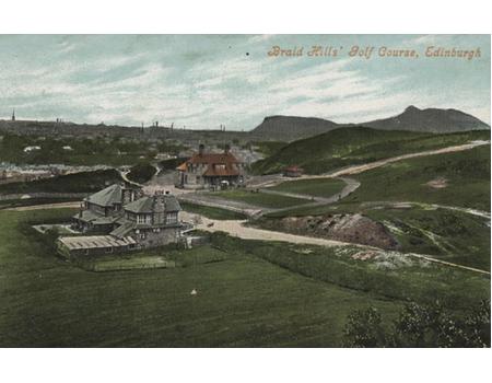 BRAID HILLS GOLF CLUB (EDINBURGH) GOLF POSTCARD