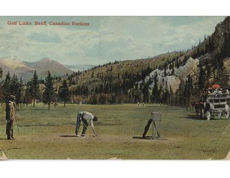 BANFF GOLF CLUB (ALBERTA, CANADA) GOLF POSTCARD