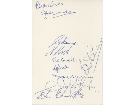 BERKS & BUCKS F.A. DINNER MENU 1976 - SIGNED BY JOE MERCER & OTHERS