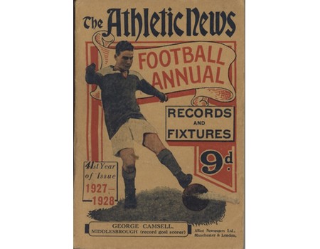 ATHLETIC NEWS FOOTBALL ANNUAL 1927-28