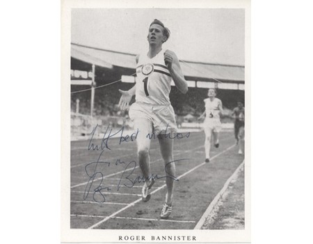 ROGER BANNISTER SIGNED PHOTOGRAPH