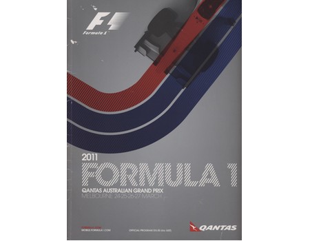 AUSTRALIAN GRAND PRIX 2011 MOTOR RACING PROGRAMME