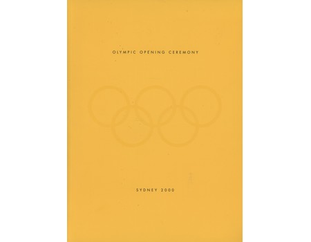 SYDNEY OLYMPICS 2000 - OPENING CEREMONY OFFICIAL PROGRAMME