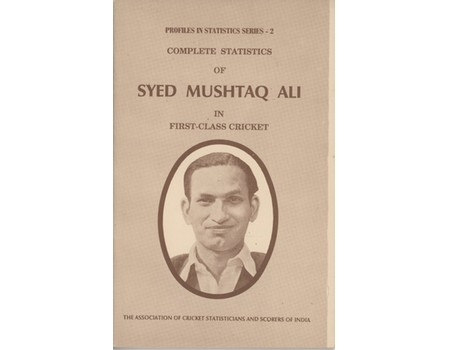 COMPLETE STATISTICS OF SYED MUSHTAQ ALI IN FIRST-CLASS CRICKET