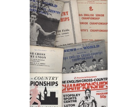 ENGLISH CROSS-COUNTRY CHAMPIONSHIPS 1953-93  ATHLETICS PROGRAMMES (X7)