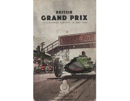BRITISH GRAND PRIX 1949 OFFICIAL MOTOR RACING PROGRAMME