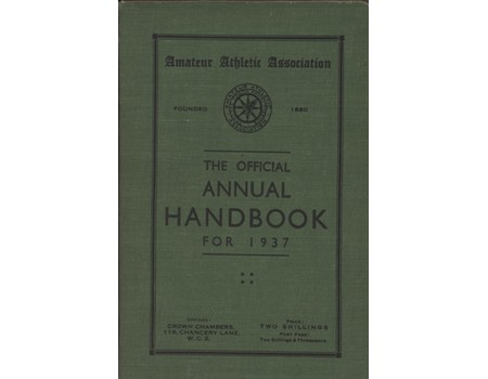 AMATEUR ATHLETIC ASSOCIATION HANDBOOK 1937