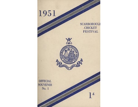 SCARBOROUGH CRICKET FESTIVAL OFFICIAL SOUVENIR 1951-56 (COMPLETE SET OF SIX ISSUES) - FROM JOHN ARLOTT