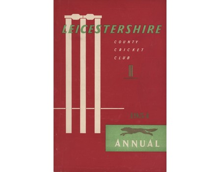 LEICESTERSHIRE COUNTY CRICKET CLUB 1954 ANNUAL