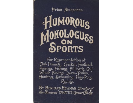 HUMOROUS MONOLOGUES ON SPORTS