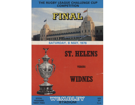 ST. HELENS V WIDNES 1976 (CHALLENGE CUP FINAL) RUGBY LEAGUE PROGRAMME