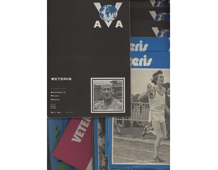 VETERIS - THE MAGAZINE OF THE ASSOCIATION OF VETERAN ATHLETES, VOL.1 NO.1 (MAY 1973) - VOL.4 NO.4 (DEC 1977) (16 ITEMS)