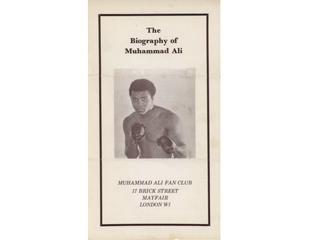 THE BIOGRAPHY OF MUHAMMAD ALI