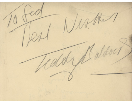 TEDDY BALDOCK BOXING AUTOGRAPH