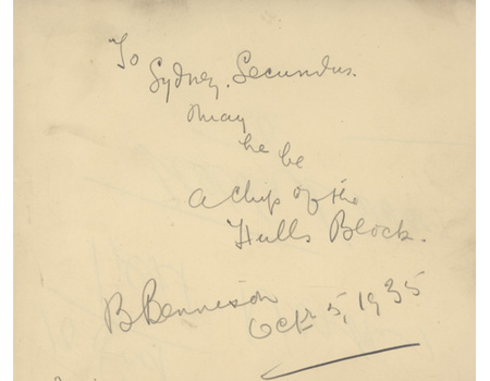 TEDDY BALDOCK BOXING AUTOGRAPH