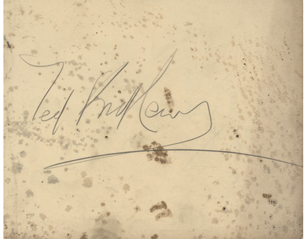 TED KID LEWIS BOXING AUTOGRAPH
