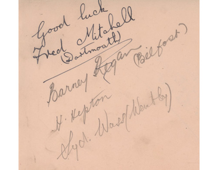 JOHNNY PETERS 1935 BOXING AUTOGRAPH
