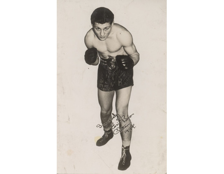 ERIC BOON 1937 BOXING POSTCARD
