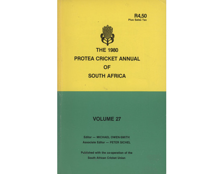 THE 1980 PROTEA CRICKET ANNUAL OF SOUTH AFRICA