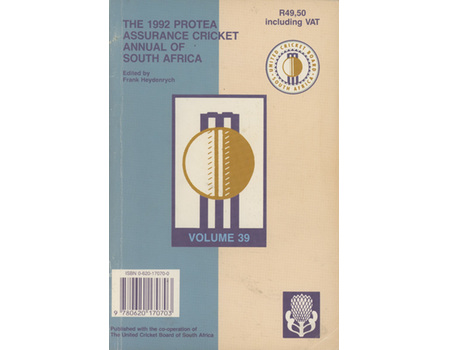 THE 1992 PROTEA CRICKET ANNUAL OF SOUTH AFRICA