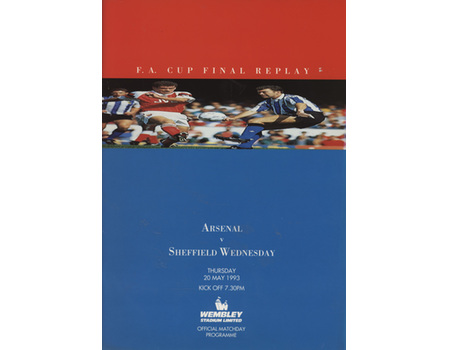ARSENAL V SHEFFIELD WEDNESDAY 1993 (F.A. CUP FINAL REPLAY) FOOTBALL PROGRAMME