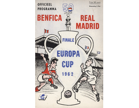BENFICA V REAL MADRID 1962 (EUROPEAN CUP FINAL) FOOTBALL PROGRAMME