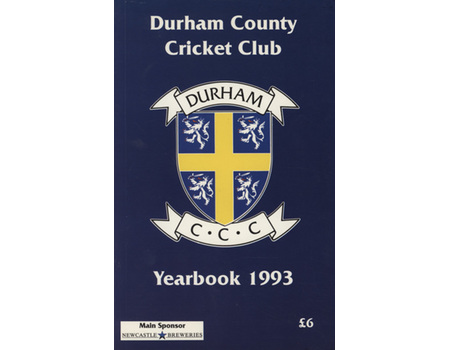 DURHAM COUNTY CRICKET CLUB YEARBOOK 1993