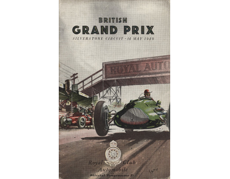 BRITISH GRAND PRIX 1949 OFFICIAL MOTOR RACING PROGRAMME