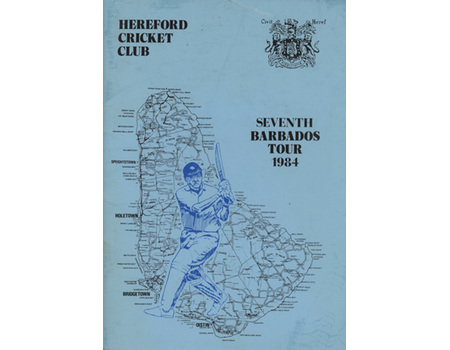 HEREFORD CRICKET CLUB TOUR OF BARBADOS 1984 BROCHURE