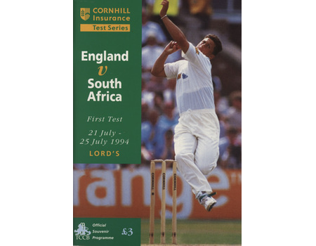 ENGLAND V SOUTH AFRICA 1994 1ST TEST (LORD