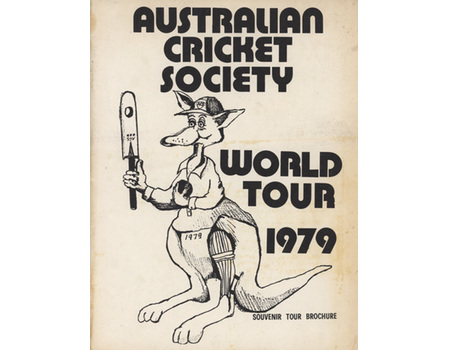 AUSTRALIAN CRICKET SOCIETY WORLD TOUR 1979 BROCHURE