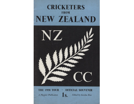 CRICKETERS FROM NEW ZEALAND: THE 1958 TOUR OFFICIAL SOUVENIR