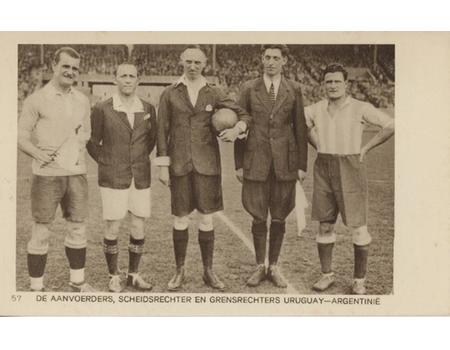 AMSTERDAM OLYMPICS 1928 FOOTBALL FINAL POSTCARD (URUGUAY V ARGENTINA)