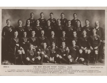NEW ZEALAND 1905 RUGBY UNION POSTCARD