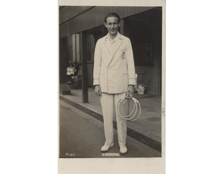 JEAN BOROTRA (FRANCE) TENNIS POSTCARD