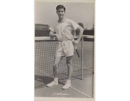 KEN ROSEWALL (AUSTRALIA) TENNIS POSTCARD