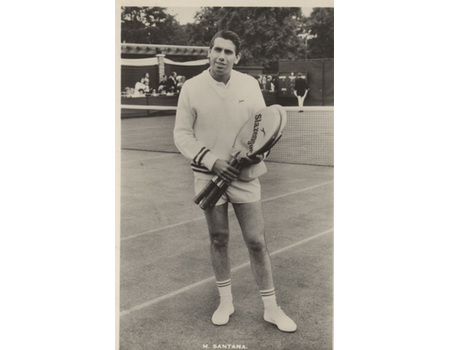 MANUEL SANTANA (SPAIN) TENNIS POSTCARD