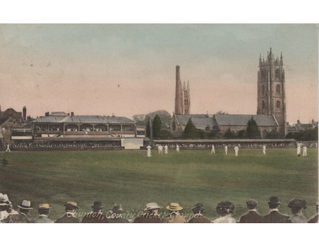 SOMERSET COUNTY CRICKET GROUND (TAUNTON) 1906 POSTCARD