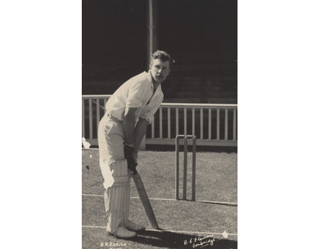 BRIAN EDRICH (KENT) 1949 CRICKET POSTCARD
