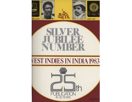 WEST INDIES IN INDIA 1983 CRICKET TOUR BROCHURE (SILVER JUBILEE NUMBER)