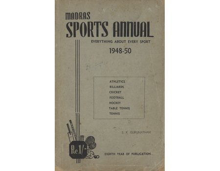 MADRAS SPORTS ANNUAL 1948-50