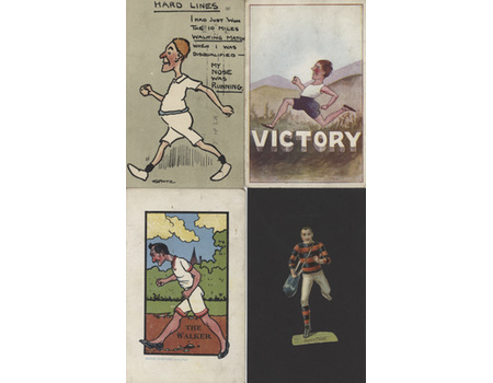 PEDESTRIANISM - COLLECTION OF POSTCARDS & EPHEMERA (X16)