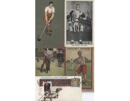 HIGHLAND GAMES POSTCARDS & EPHEMERA (X19)