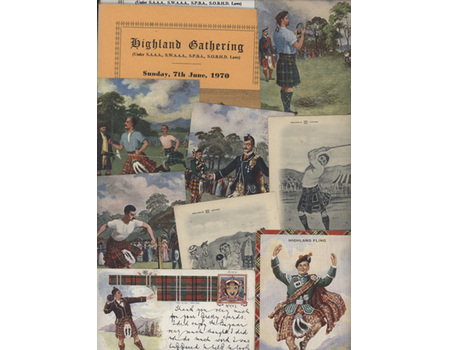 HIGHLAND GAMES POSTCARDS & EPHEMERA (X19)