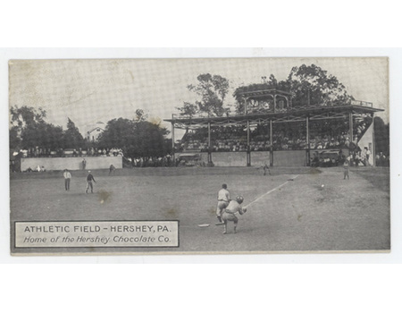 ATHLETIC FIELD - HERSHEY, PA. BASEBALL POSTCARD