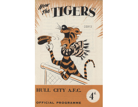 HULL CITY V BRISTOL ROVERS 1956-57 FOOTBALL PROGRAMME