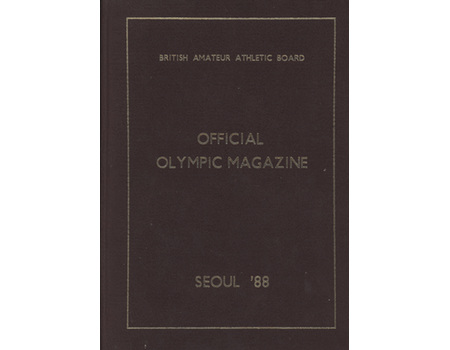 BRITISH ATHLETICS - OLYMPICS 1988