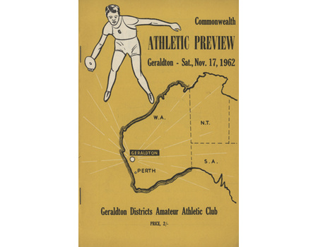 COMMONWEALTH ATHLETIC PREVIEW - GERALDTON SAT. NOV. 17, 1962